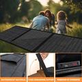 100W:n kannettava 3-osainen aurinkopaneeli ja laturi retkeilyyn ja vaellukseen - IP65 - musta