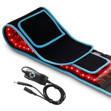 105 LED-valoa sisältävä punavaloterapiavyö, 5 voimakkuustasoa - 660nm/850nm - musta / sininen