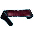 105 LED-valoa sisältävä punavaloterapiavyö, 5 voimakkuustasoa - 660nm/850nm - musta / sininen