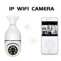 1080p WiFi-PTZ-turvakamera, jossa on E27-lampunpistoke ja yönäkö - valkoinen