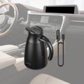 12V/24V:n autokäyttöinen vedenkeitin älykkäällä lämpötilansäätimellä - 1200ml - musta