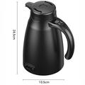 12V/24V:n autokäyttöinen vedenkeitin älykkäällä lämpötilansäätimellä - 1200ml - musta