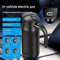 12V/24V:n autokäyttöinen vedenkeitin älykkäällä lämpötilansäätimellä - 800ml - musta