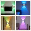 16-värinen RGB-LED-yövalo liiketunnistimella - valon heijastus ylös/alas