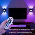 16-värinen RGB-LED-yövalo liiketunnistimella - valon heijastus ylös/alas - valkoinen