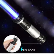 2-in-1 Avaruusmiekka / Valomiekka - 2 kpl. - Punainen / Sininen