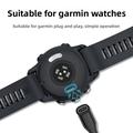 2-in-1 USB-C/USB-A -punoskaapeli, kulmikas latauskaapeli Garmin-älykelloille - 1m