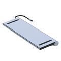 2003U2 12-in-1 USB-C -telakointiasema kannettavan tietokoneen telineellä - HDMI/VGA/USB-A/USB-C/SD/TF