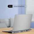 2003U2 12-in-1 USB-C -telakointiasema kannettavan tietokoneen telineellä - HDMI/VGA/USB-A/USB-C/SD/TF