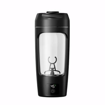 23652D Sähköinen proteiiniseostuspullo 700ml - musta