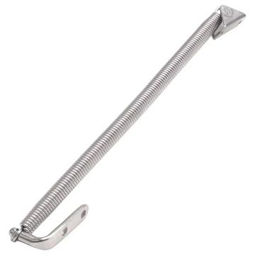 2912S Ruostumattomasta teräksestä valmistettu luukun jousituki veneen tai jahtin oveen - hopea