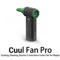 2UUL DA970 Cuul Fan Vac Pro 3-in-1 -turbiinipuhallinsarja - 130.000 RPM:n jäähdytys-, puhdistus- ja imutyökalu