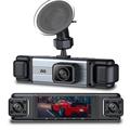 3.0" 1080P 4-objektiivinen Dash Cam, jossa on etu-, taka- ja sivutallennus.