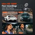 3.0" 1080P 4-objektiivinen Dash Cam, jossa on etu-, taka- ja sivutallennus.