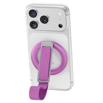 3-in-1-magneettinen puhelimen kiinnitysrengasjalusta - violetti