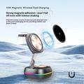 3-in-1-magneettinen langaton latausasema RGB-valaistuksella – 15W – Gunmetal
