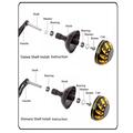 38mm:n alumiiniseoskalastuskelan säätönuppi DAIWA- ja SHIMANO-malleihin