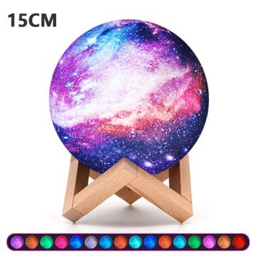 3D Galaxy LED-valaisin / yövalo - 15cm