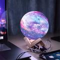 3D Galaxy LED-valaisin / yövalo - 15cm