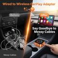 4223M 4-in-1 langaton CarPlay- ja Android Auto -sovitin - AirPlay/Miracast - oranssi