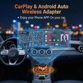 4223M 4-in-1 langaton CarPlay- ja Android Auto -sovitin - AirPlay/Miracast - oranssi