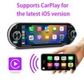 6.9" Single DIN -autostereo, jossa langaton CarPlay ja Android Auto - musta