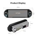 6.9" Single DIN -autostereo, jossa langaton CarPlay ja Android Auto - musta