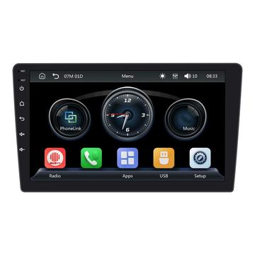 9009W -auton multimediasoitin, jossa on langaton CarPlay ja Android Auto - 9" - musta