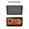 9009W -auton multimediasoitin, jossa on langaton CarPlay ja Android Auto - 9" - musta