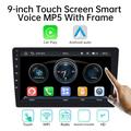 9009W -auton multimediasoitin, jossa on langaton CarPlay ja Android Auto - 9" - musta