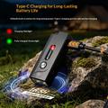 A1 5W:n mini-LED-taskulamppu - 580lm, IP66, USB-C, magneettikiinnike - musta