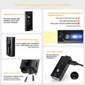 A1 5W:n mini-LED-taskulamppu - 580lm, IP66, USB-C, magneettikiinnike - musta