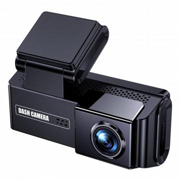 A10-kaksoisajokamera - 4K/2K, GPS, ADAS, WiFi, pysäköintivalvonta - musta
