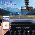 A16 3-kanavainen ajoneuvokamera - 1080p edessä, 720p matkustamossa/takana, WiFi, G-anturi - musta