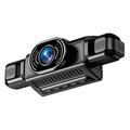 A36 4-kanavainen ajoneuvokamera - 1080p, Wi-Fi, 3" IPS-näyttö, yötallennus - musta