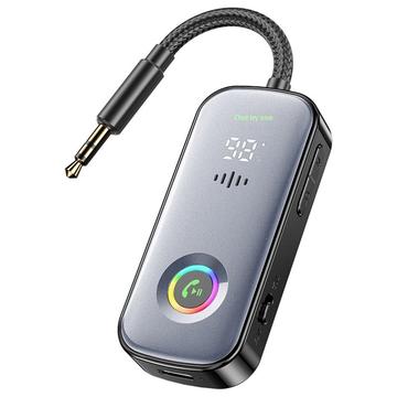 A6 Pro Bluetooth-sovitin autoon ja kotiin, RGB-valaistuksella - musta