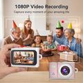 A86 1080P HD -minikameran avaimenperä, kosketusnäytöllä - vaaleanpunainen