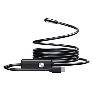 AN112 USB-C-liitännällä varustettu kiinteä endoskooppikamera, mukana Lightning- ja MicroUSB-sovittimet - 8mm, 10m