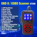 AT500 OBD2-lukija - autojen vianmääritystyökalu, jossa on 2.4" TFT-näyttö - musta / punainen