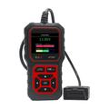 AT500 OBD2-lukija - autojen vianmääritystyökalu, jossa on 2.4" TFT-näyttö - musta / punainen