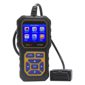 AT500 OBD2-skanneri - Auton diagnostiikkalaite, jossa on 2.4" TFT-näyttö - musta / keltainen