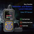 AT500 OBD2-skanneri - Auton diagnostiikkalaite, jossa on 2.4" TFT-näyttö - musta / keltainen