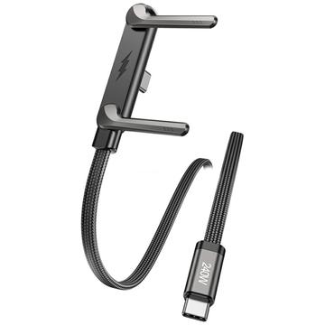 AWEI CM-12C USB-C-kaapeli integroidulla telineellä – 1,5 m – musta