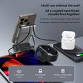 AZEADA AZ-P34 10000mAh:n magneettinen varavirtalähde USB-C-kaapelilla - 22.5W/15W - tummanharmaa