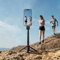 Acefast E72 monitoiminen mini-selfiekeppi - magneettinen puhelinteline, kolmijalka, kaukosäädin - musta
