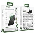 Acefast M38 5000mAh magneettinen langaton varavirtalähde - 15W langaton lataus, 18W USB-C PD - musta