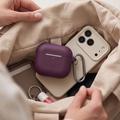AirPods 4/AirPods 5 Tech-Protect silikoninen koukkukotelo - Burgundi