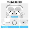 AirPods 5/4 AhaStyle WG164-B iskunkestävä kotelo puhdistuskynällä - läpinäkyvä