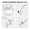 AirPods 5/4 AhaStyle WG164-B iskunkestävä kotelo puhdistuskynällä - läpinäkyvä