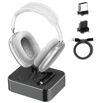 AirPods Max -langaton latausteline älykkäällä lepotilalla - musta